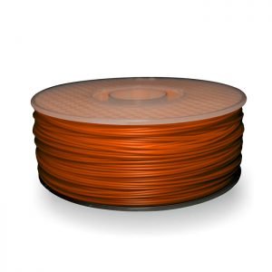 A spool of ABS plastic filament in 1KG Orange
